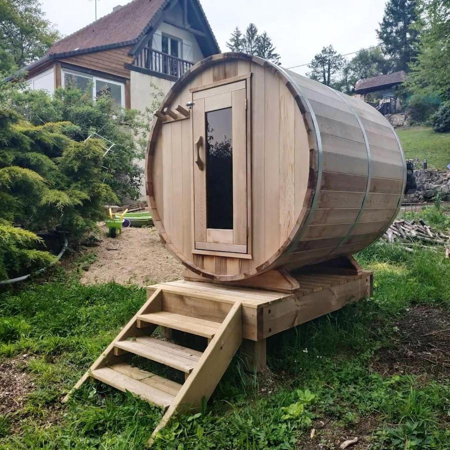 Chalet Chaleureux A Louatre Avec Piscine Partagee Dış mekan fotoğraf